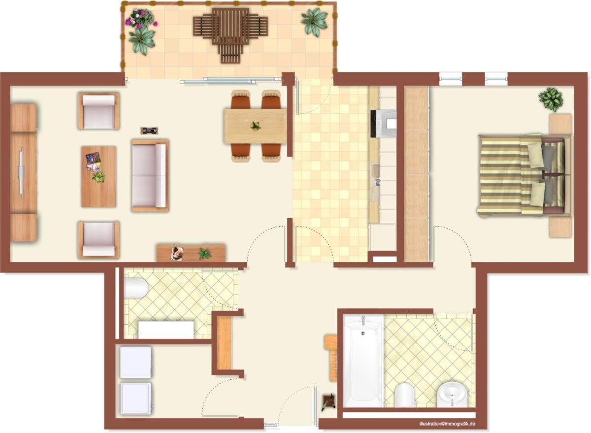 Apartament Residenz/Parkblick Rostock Zewnętrze zdjęcie